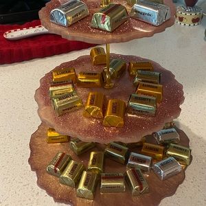 Three tier desert display.